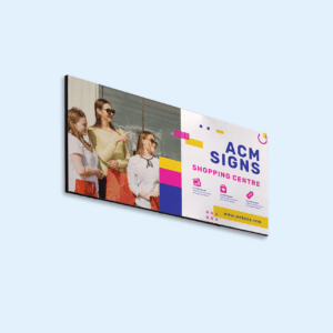 ACM Aluminium composite panel signage for a retail shopping centre