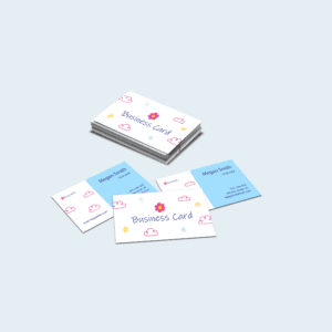 Stack of business cards for an early education teacher