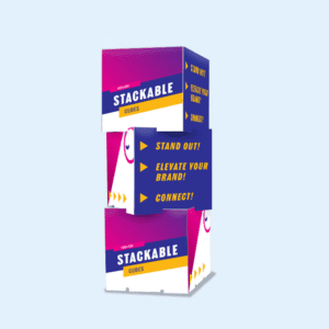 Stackable display cubes