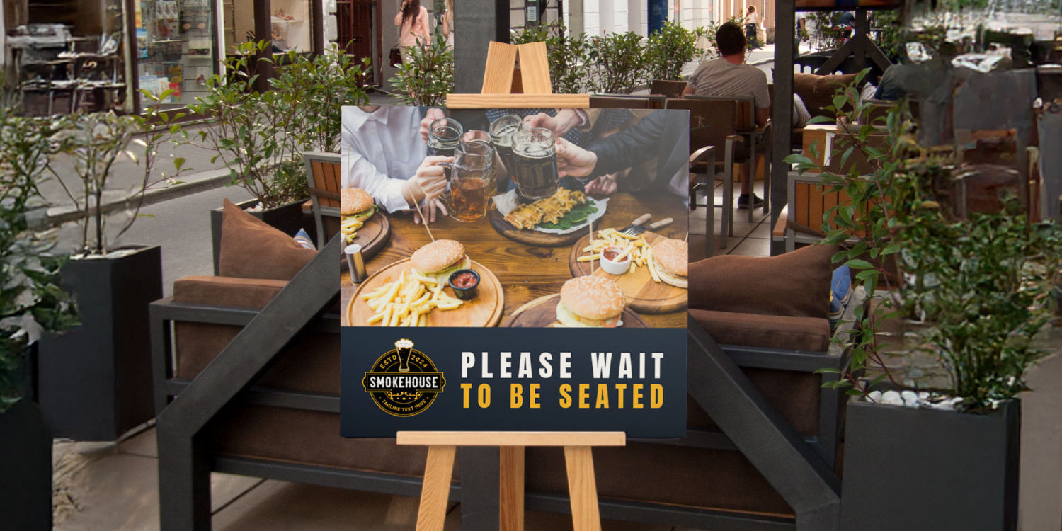 Promotional restaurant signage printed in advance for a seasonal menu update. Fast Printing Services Brisbane.