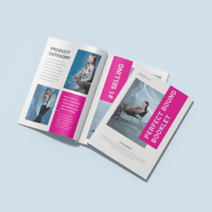 Portrait perfect bound retail catalogue