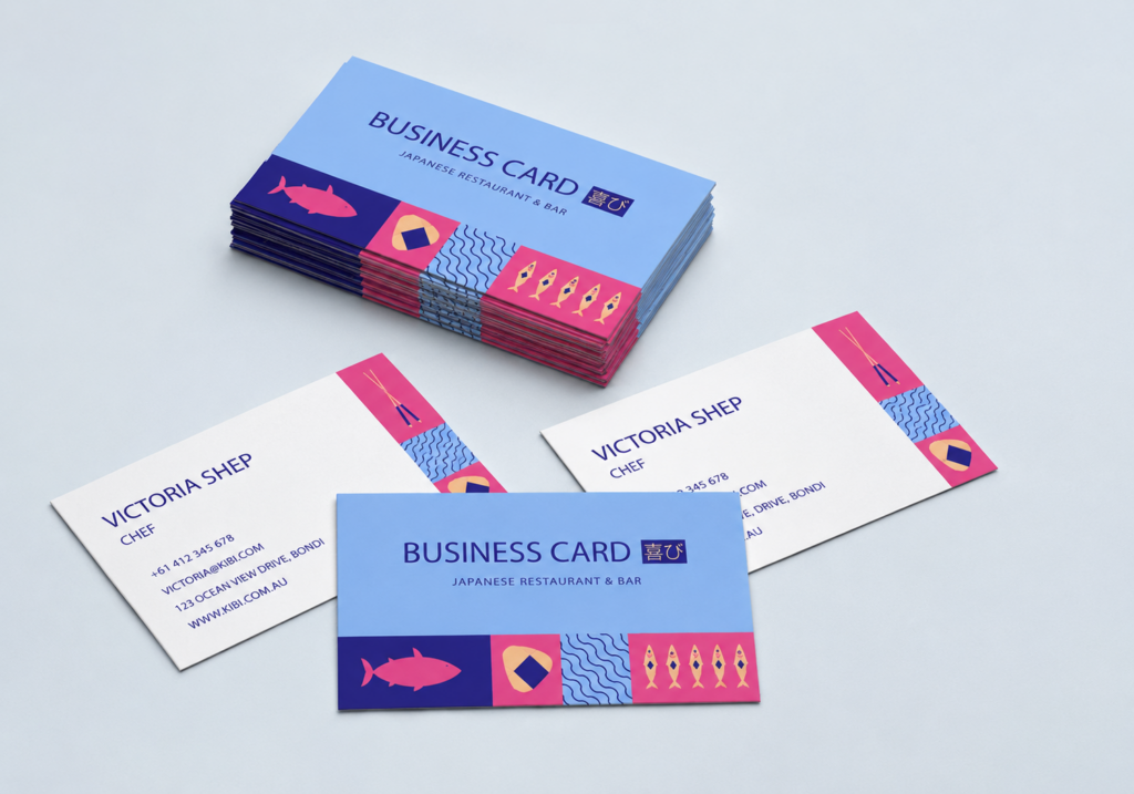 Business cards trend header